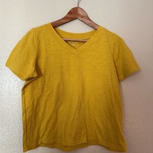 Eileen Fisher Mustard V-Neck Short Sleeve Tee 2 for $22 ❇️
